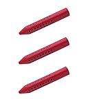 Faber-Castell 187101 - Dreieckradierer Grip 2001 (3X Rot)