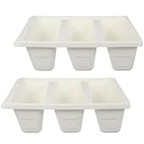 Alipis 2 Stück Schuhregal Weiß Stapelbar Schuhablage Platzsparend und...