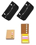 TPZORJX 2 Stück Taschenlocher mit 2 Stück Haftnotizen, Mini-Taschenlocher...