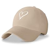 HeyCaps Baseball Cap Damen mit Herzförmiges Stickmuster Baumwolle Mütze...