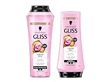 Gliss Shampoo Liquid Silk (250 ml) Haarshampoo mit Ceramiden & Seide...