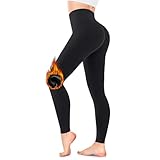 FuelMeFoot Thermo Leggings Damen Gefüttert Fleece High Waist...