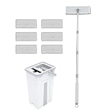 IWOWHERO Rotierender Mikrofaser Mopp mit Eimer Satz Langlebiger...
