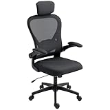 LOKLNEYK Bürostuhl Ergonomisch mit Lordosenstütze & Hochklappbare PC...