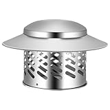 Dachabgasrohrabdeckung, Schornsteinabdeckung aus Edelstahl, Regenschutz...