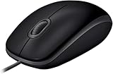 Logitech B110 Kabelgebundene USB-Maus, geräuschlose Tasten, komfortables...
