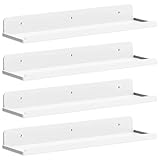 Lifewit Hängeregale für die Wand, 4er Pack Weißes 38CM Raumdeko für...