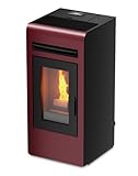 KALOR Pelletkamin | Cayenne Mia 16 | 15,2 kW | Bordeaux
