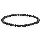 Lebensquelle Plus Schungit Mini Kugelarmband | 4-5mm | Hochwertiges...