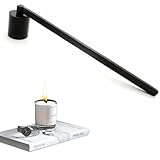 Oykrueats Schwarz Kerzenlöscher,Sicher Edelstahl Kerzen Ausmachen,17.5cm...