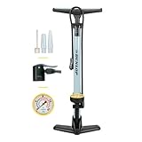 Dunlop Fahrradpumpe mit Manometer - Luftpumpe Fahrrad für Dunlop-,...