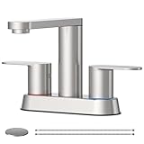 BWE Badarmaturen aus gebürstetem Nickel, 10,2 cm Mittelsatz für...