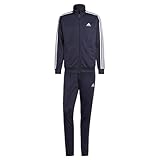 adidas Herren Basic 3-Stripes Tricot Track Suit, Legend Ink / White, M