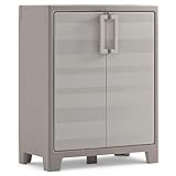 Keter Gulliver Kunststoffschrank niedrig, beige, 80 x 44 x 100 cm, inkl....