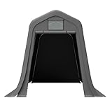 Geräteschuppen mit Spitzdach 366×213×225 cm – Motorradgarage aus...