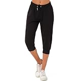 Smith & Solo Jogginghose Damen 3/4 - Sporthose Capri Kurze Hose Yogahose...