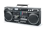 MUSE Bluetooth Retro Boombox mit Radio, CD, Kassettenrekorder, 80W...