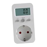 TOBBOMEY Energieanalysator Elektronisches Strommessgerät Steckdose mit LCD...