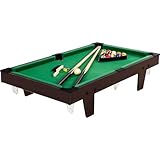 GAMES PLANET Mini Pool Billardtisch Micro inkl. Zubehör (2 Queues, Kugeln,...