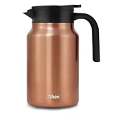 Tiken 1.5L Thermoskanne aus Doppelwandingem Edelstahl Isolierkanne...