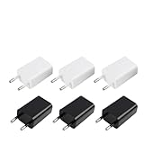 USB Ladegerät Stecker, 6er Pack 5V/1A Slim USB C Netzteil - Ideal für,...