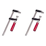 kwb Schraub-Zwinge mit Holzgriff 50x200, Spann-Weite 200 mm, Spanntiefe 50...