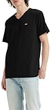 Levi's Herren Original Housemark V-Neck T-Shirt, Mineral Black, L