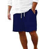 Herren-Shorts, Basic, Sommer, Kordelzug, lockere Shorts mit 2 Taschen,...