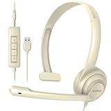 NUBWO HW02 USB-Headset mit Mikrofon, Geräuschunterdrückung und...