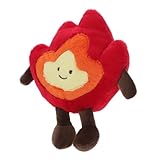 SWOOMEY Plüsch Feuerholz Puppe Lustiges Kissen mit Flammenmotiv für...