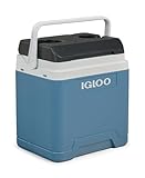 IGLOO IP27 Passiv-Kühlbox 27 L, eisblaue Thermobox, Eisbox für Freizeit,...