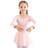 Bezioner Kinder Ballettkleidung Mädchen Ballettkleid Langarm Balletttrikot...