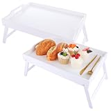 WOPPLXY Betttablett, Frühstücksplatten, Tablett, 41,5 x 30 x 20,5 cm,...