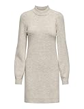 JdY Damen Strickkleid Loose fit hoch geschlossen voluminöse Ärmel kurz,...