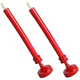 PENIKOKO 2 Stück LED Kerzen Flammenlose Wiederverwendbare Tischkerzen mit...