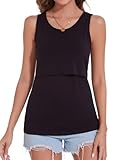 Sosolism Damen Still-Tanktops Ärmelloses Stillshirt Sommer Casual...