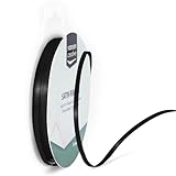 Vaessen Creative Satinband 3mmx10m Schwarz, Schleifenband, Dekoband,...