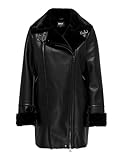 ONLY Damen ONLMARIAM Bonded Coat OTW Mantel, Schwarz, M