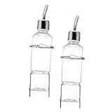 2Stücke Haustier Wasserspender Auslaufsichere Hängende Trinkflasche für...