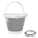 Qcdou Faltbarer Silikon Eime, 3L Falteimer Putzeimer Faltbar, Foldable...