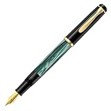 Pelikan Füllhalter Classic 200, Grün-Marmoriert, Feder B (breit),...