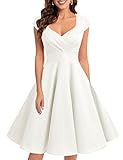 bbonlinedress 1950er Vintage Retro Cocktailkleid Rockabilly V-Ausschnitt...