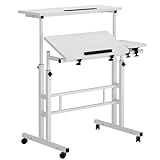 SogesHome Höhenverstellbarer Computertisch Laptop Schreibtisch Workstation...