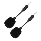 TOVINANNA 2 Stück Noise Cancelling Mikrofon Poligem Klinkenstecker Mini...