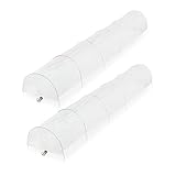 Relaxdays Folientunnel, 2er Set, 3,7 m Länge, PVC Gewächshausfolie,...
