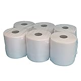 6 Handtuchrollen Papierhandtuchrollen Papierrollen MIDI Rollen 2-lagig...