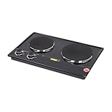 Doppelkochplatte Elektrisch 2500W Kochplatte mit 6 Temperatureinstellung...
