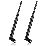 Nelawya WLAN-Antenne 6 dBi SMA-Stecker Dualband 2,4 GHz 5,8 GHz...