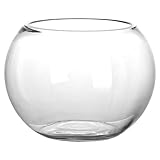 Glas Aquarium Kugelaquarium Glas-Fischglas Runder Lotustopf Goldfischglas...