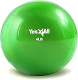 Yes4All J1RU Toning Ball Weich gewichtet, 1.8 kg Grün einzeln...